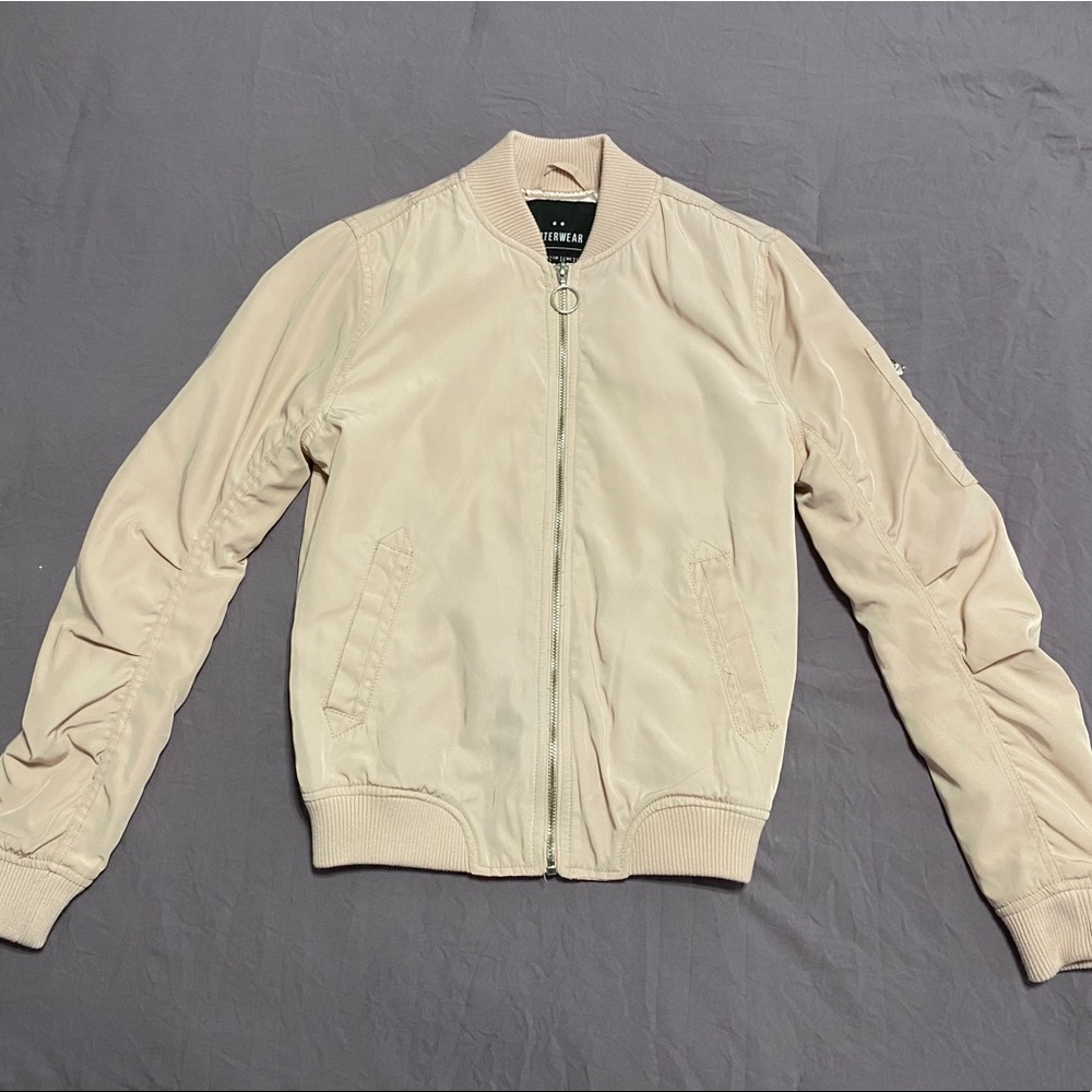 Pale Pink Bomber Jacket